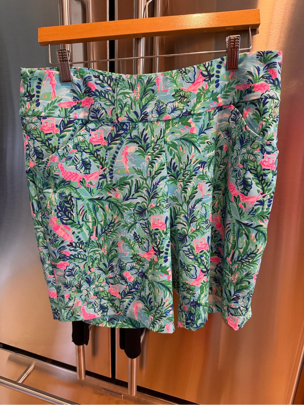 Lilly Pulitzer Tropical Print shorts in Aqua & Pink
